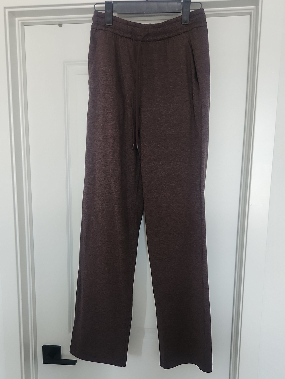 lululemon athletica Womens Drawstring Lounge Joggers in Dark Brown Heather
